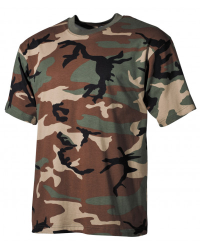 US T-Shirt, halbarm,woodland, 170 g/m²