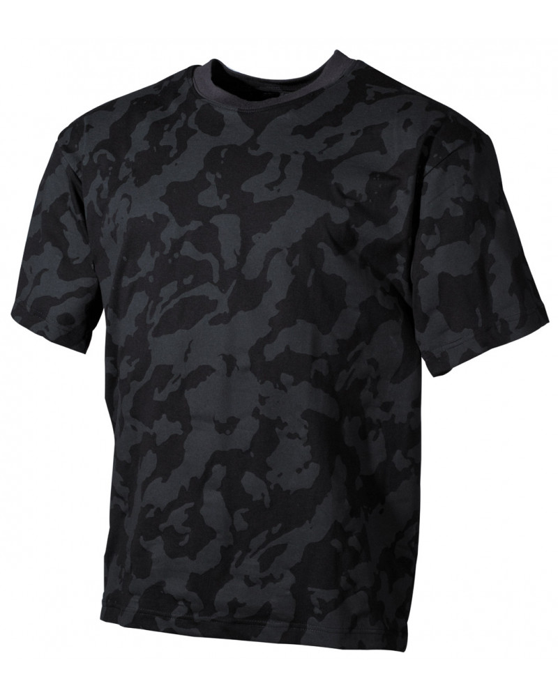 US T-Shirt, halbarm, night-camo, 170 g/m²