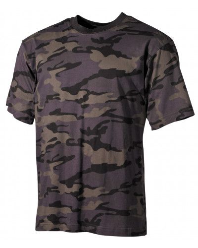 US T-Shirt, halbarm, combat-camo, 170 g/m²