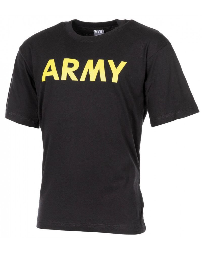 T-Shirt, bedruckt, "Army",schwarz