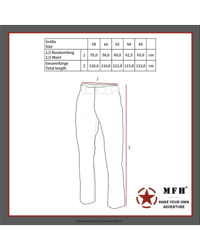 BW Feldhose, tropentarn,3 Farben, gr. Größen, nach TL