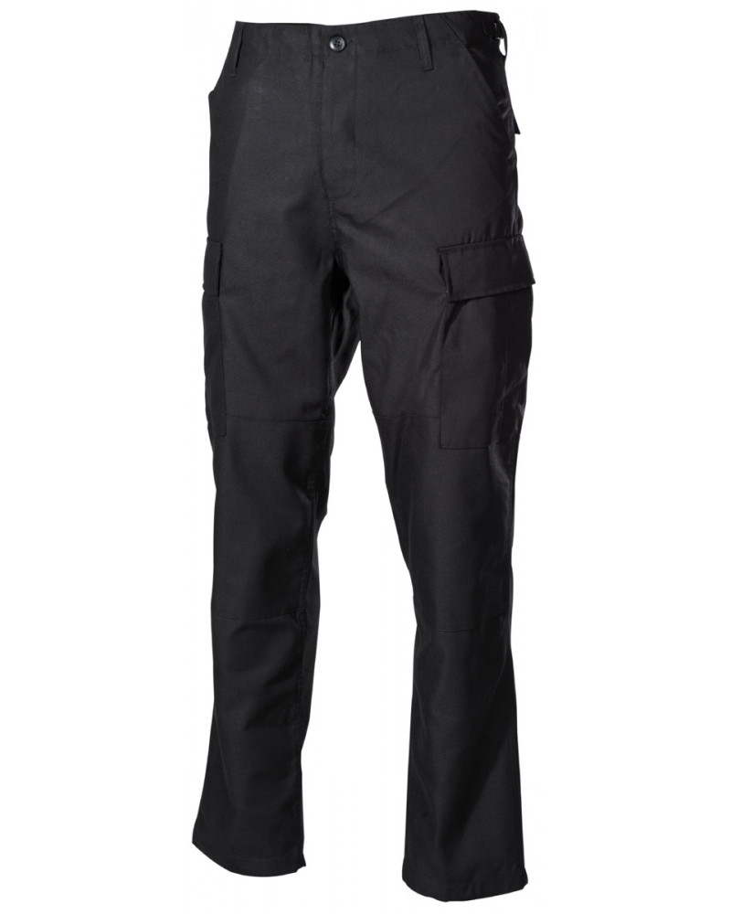 US Kampfhose, BDU, schwarz,Knie- und Gesäßverstärkung