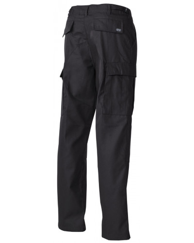 US Kampfhose, BDU, schwarz,Knie- und Gesäßverstärkung