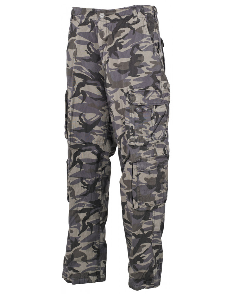 Cargohose, "Defense", combat-camo, PT, vintage trash wash