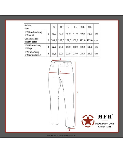 Tactical Hose, "Attack",Teflon, Rip Stop, oliv