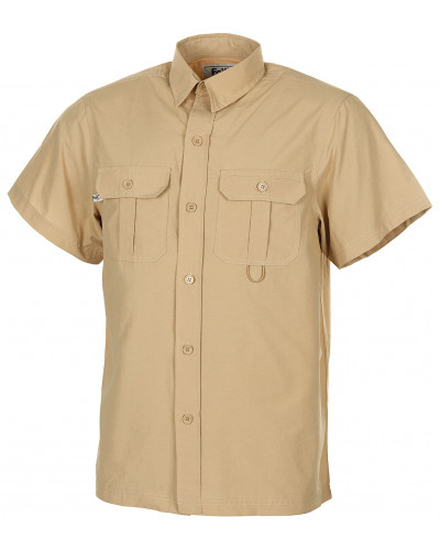 Outdoor Hemd, kurzarm, khaki,Microfaser
