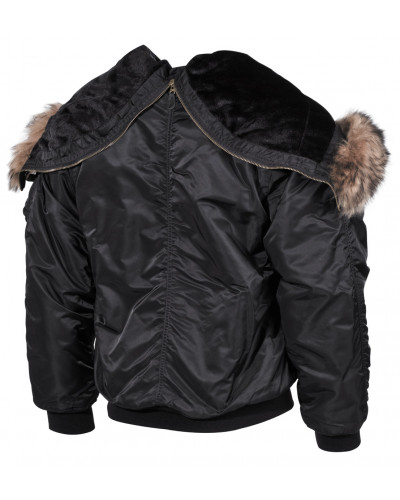 US Polarjacke N2B, schwarz,dick gefüttert