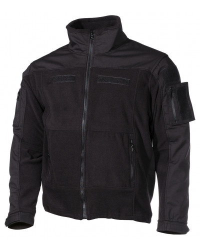 Fleece-Jacke, "Combat",schwarz