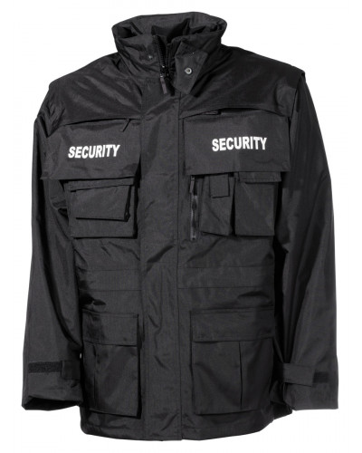 Jacke, "Security", schwarz,wasserdicht, antistatisch