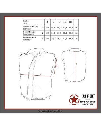 Outdoor Weste, oliv,schwere Ausführung