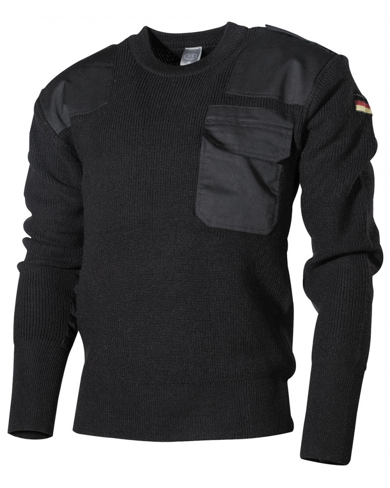 BW Pullover, mit Brusttasche,schwarz