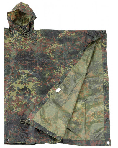 Poncho, Rip Stop,flecktarn, ca. 144 x 223 cm