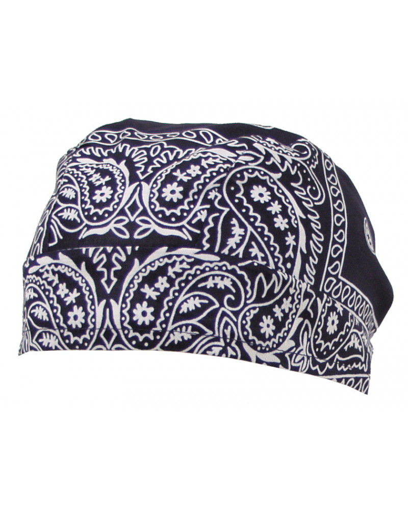 Headwrap, paisley-navyblau