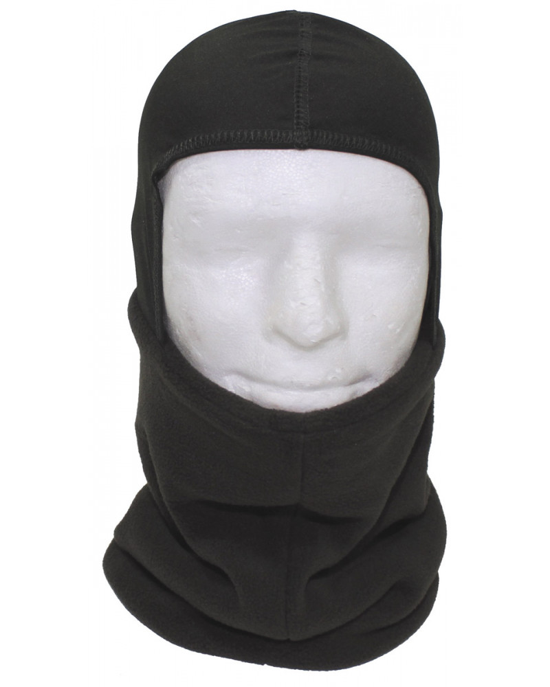 Rundschal, Fleece, oliv,mit Kopfteil
