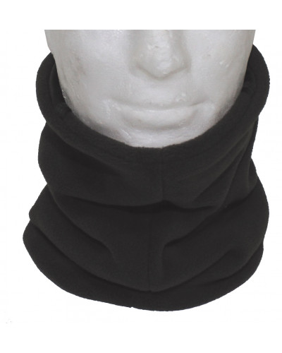 Rundschal, Fleece, oliv,mit Kopfteil