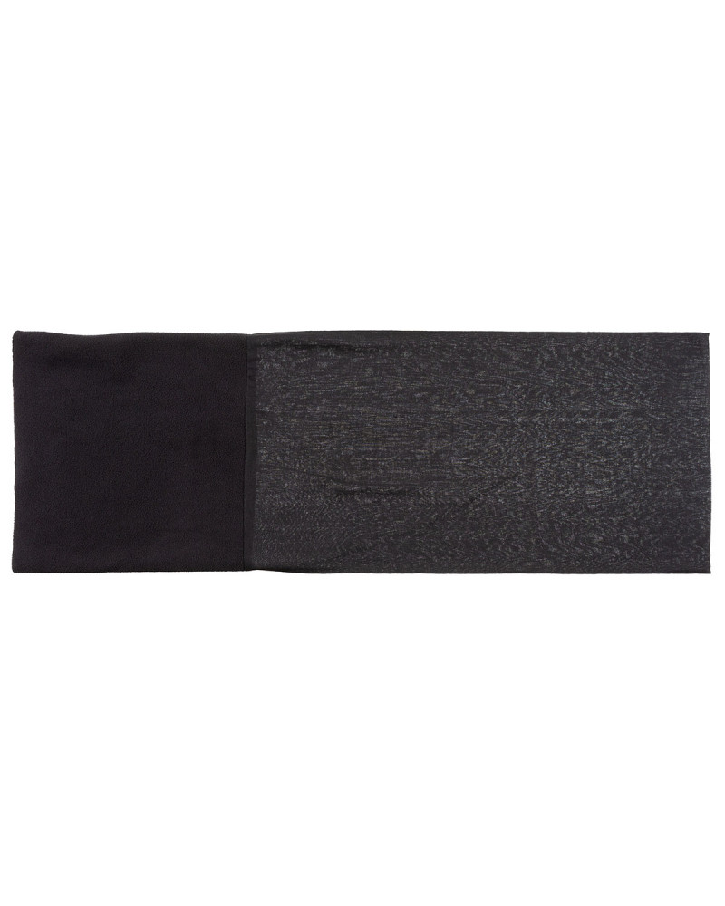 Rundschal, Fleece, schwarz