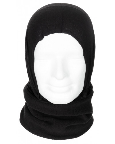 Rundschal, Fleece, schwarz