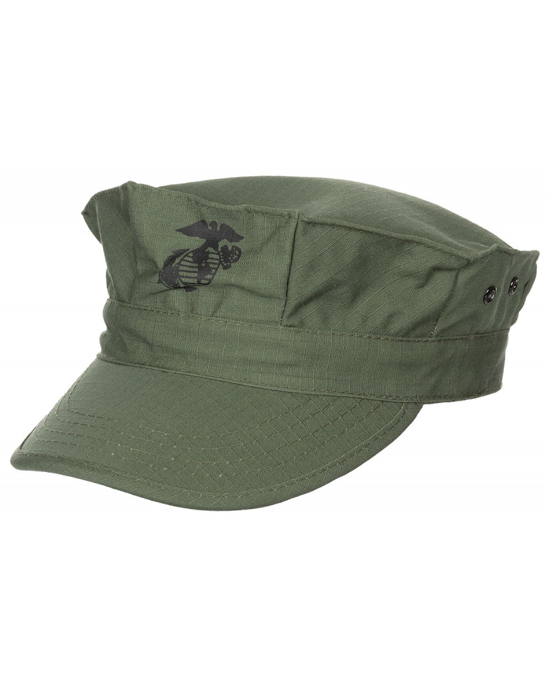 US Cap, "USMC", Rip Stop,oliv, Marine-Corps-Druck