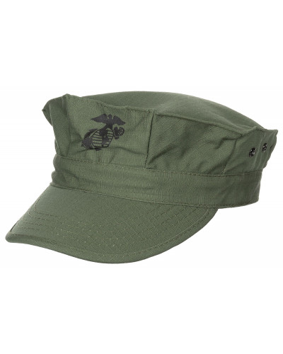 US Cap, "USMC", Rip Stop,oliv, Marine-Corps-Druck