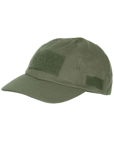 Einsatz-Cap, mit Klett,oliv
