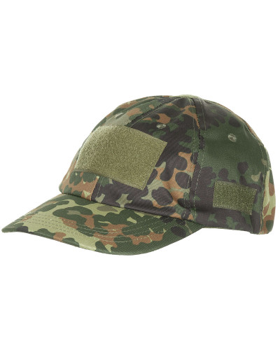 Einsatz-Cap, mit Klett,flecktarn