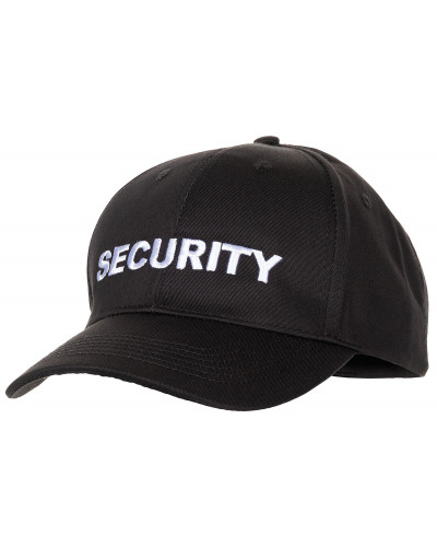 US Cap, schwarz,bestickt, "Security"