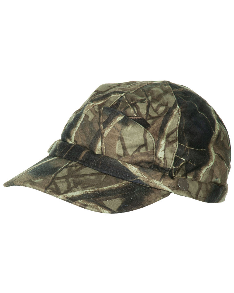 Cap, hunter-braun,orange Leuchtstreifen