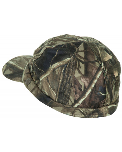 Cap, hunter-braun,orange Leuchtstreifen