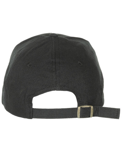 BB Cap, flach, schwarz,gebürstet