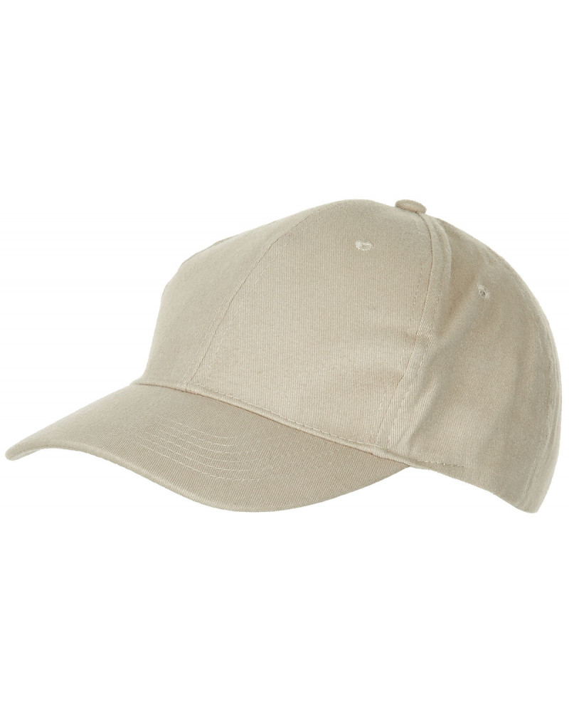 BB Cap, flach, khaki,gebürstet