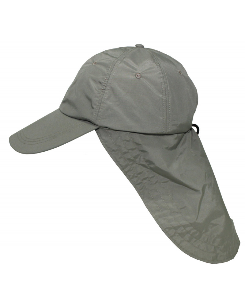 Cap, "Sahara", oliv,langer Nackenschutz