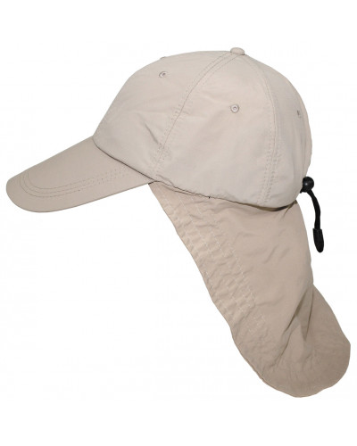 Cap, "Sahara", beige,langer Nackenschutz