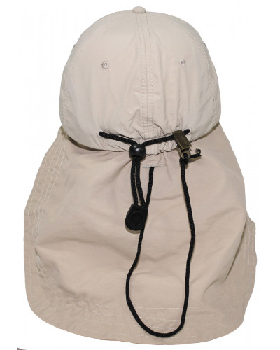 Cap, "Sahara", beige,langer Nackenschutz