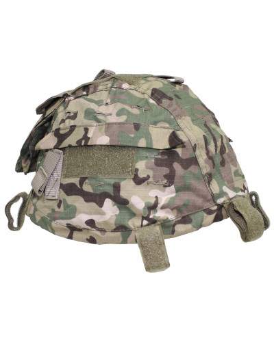 Helmbezug mit Taschen,größenverst., operation-camo