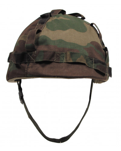 US Helm, Kunststoff,mit Stoffbezug, woodland