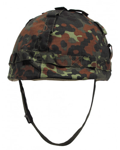 US Helm, Kunststoff,mit Stoffbezug, flecktarn