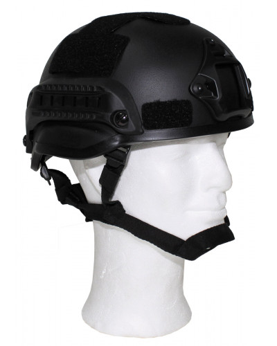 US Helm, "MICH 2002", Rails,schwarz, ABS-Kunststoff