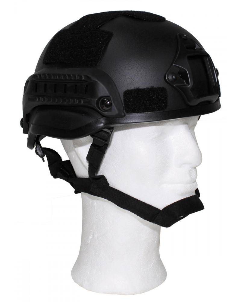 US Helm, "MICH 2002", Rails,schwarz, ABS-Kunststoff