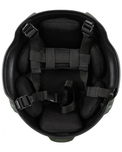 US Helm, "MICH 2002", Rails,oliv, ABS-Kunststoff
