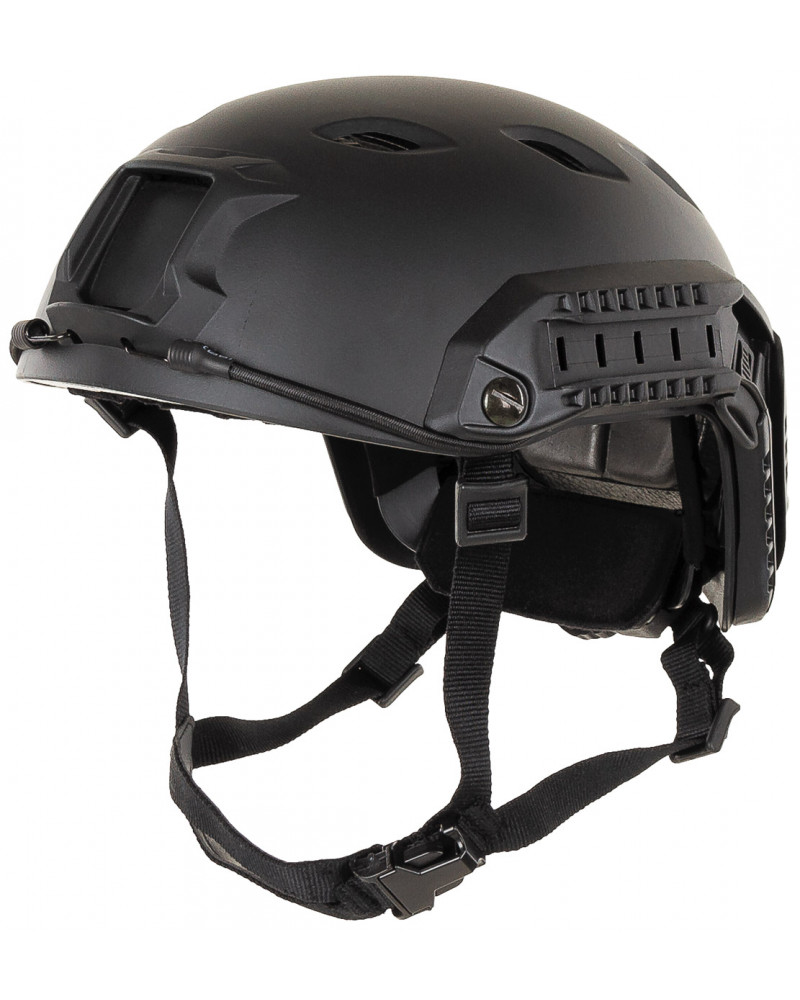US Helm, FAST-Fallschirmjäger,schwarz, Rails, ABS-Kunststoff