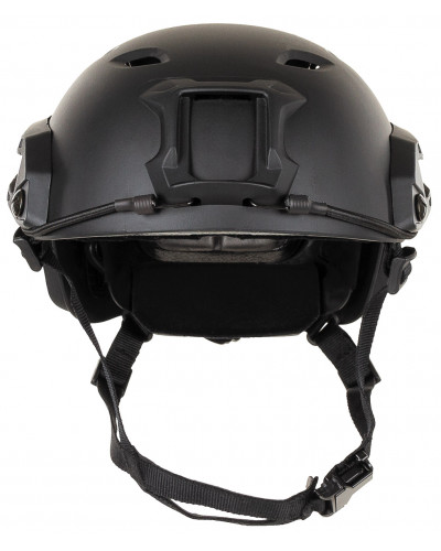 US Helm, FAST-Fallschirmjäger,schwarz, Rails, ABS-Kunststoff