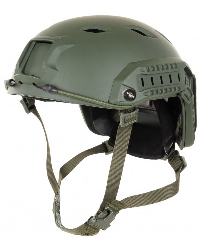US Helm, FAST-Fallschirmjäger,oliv, Rails, ABS-Kunststoff