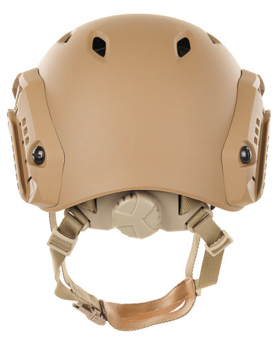 US Helm, FAST-Fallschirmjäger,coyote, Rails, ABS-Kunststoff
