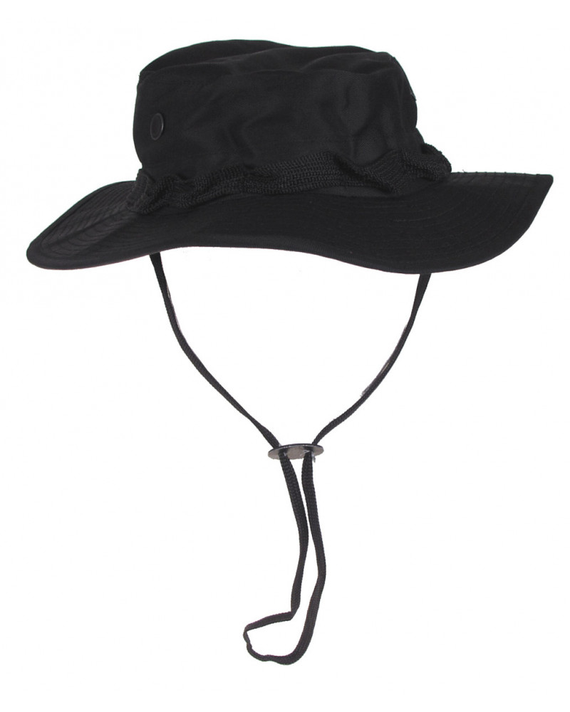 US GI Buschhut, mit Kinnband,GI Boonie, Rip Stop, schwarz