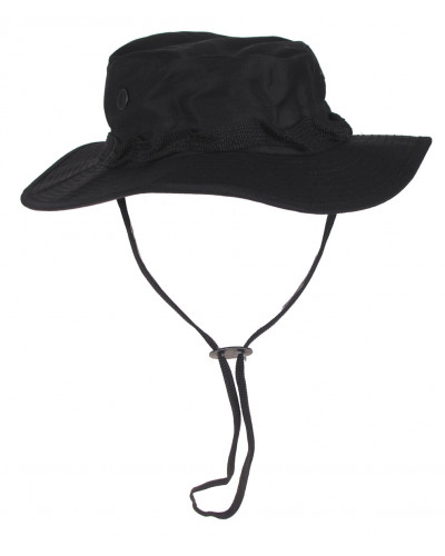 US GI Buschhut, mit Kinnband,GI Boonie, Rip Stop, schwarz