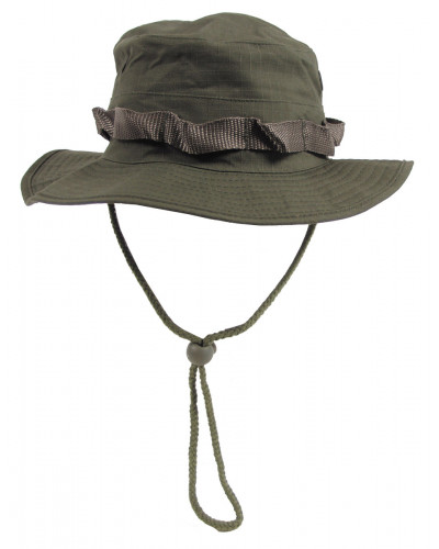 US GI Buschhut, mit Kinnband,GI Boonie, Rip Stop, oliv