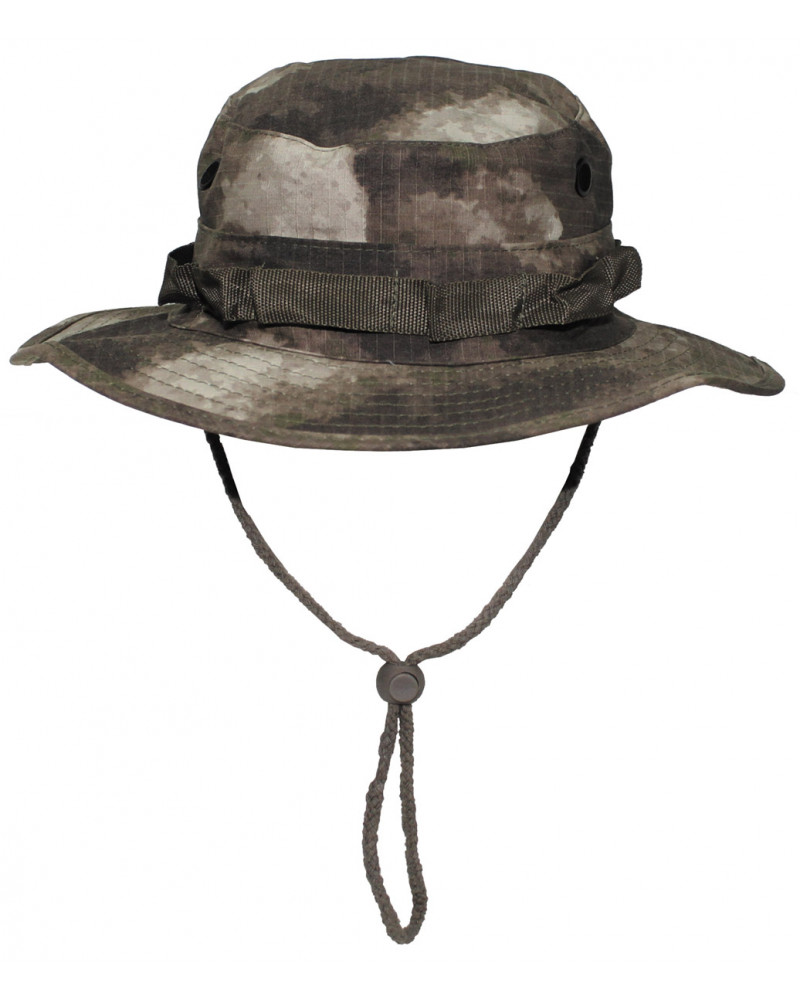 US GI Buschhut, Kinnband, GIBoonie, Rip Stop, HDT-camo