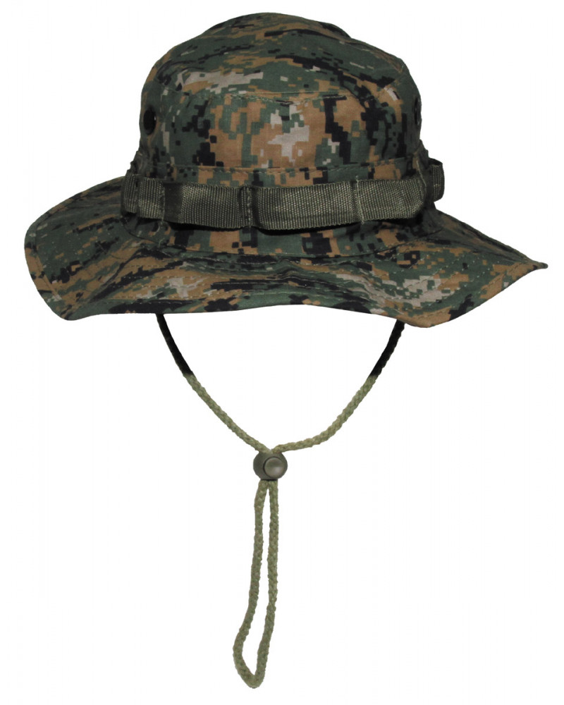 US GI Buschhut, Kinnband, GIBoonie, Rip Stop, dig. woodl.