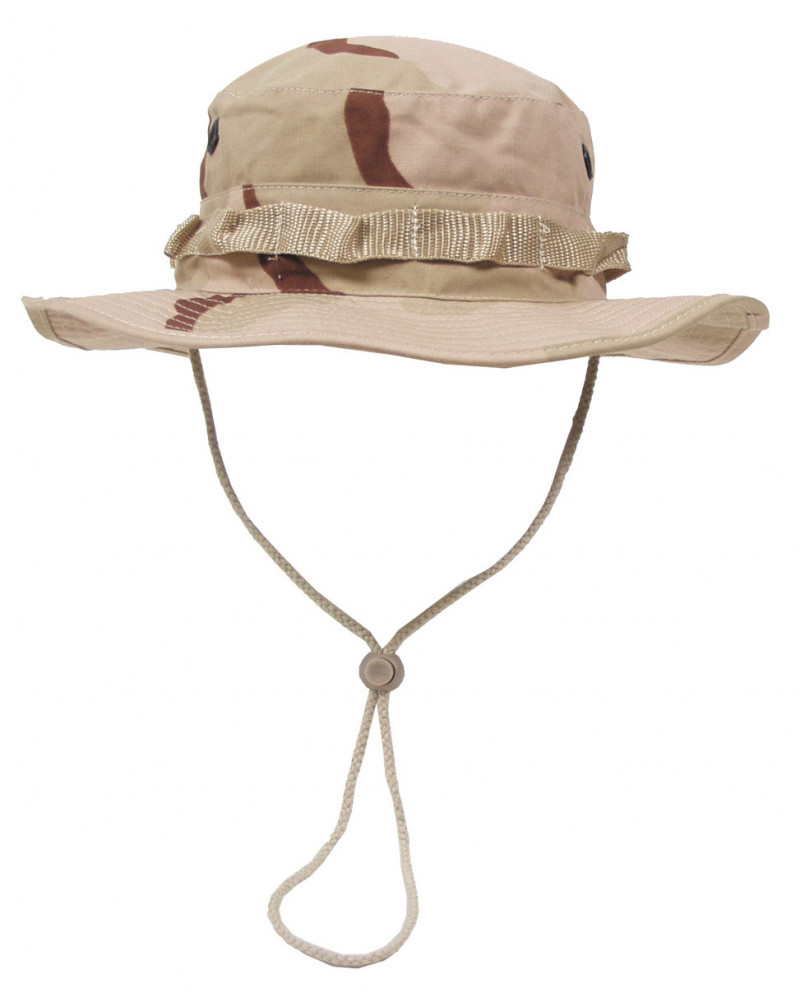 US GI Buschhut, Kinnband, GIBoonie, Rip Stop, 3 Fa. desert