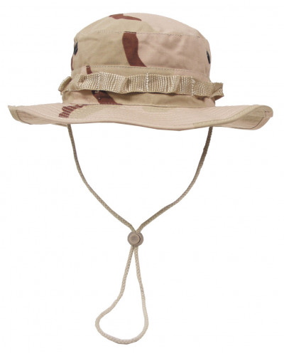 US GI Buschhut, Kinnband, GIBoonie, Rip Stop, 3 Fa. desert